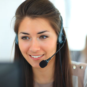 Female receptionist